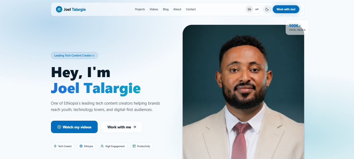 The Digital Home of Joel Talargie case study section